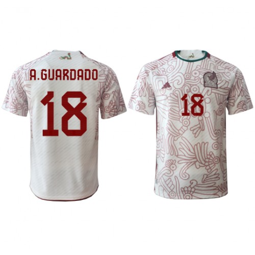 Fotballdrakt Herre Mexico Andres Guardado #18 Bortedrakt VM 2022 Kortermet